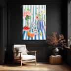 Canlı Renklerle Ferah Still Life Cam Tablo