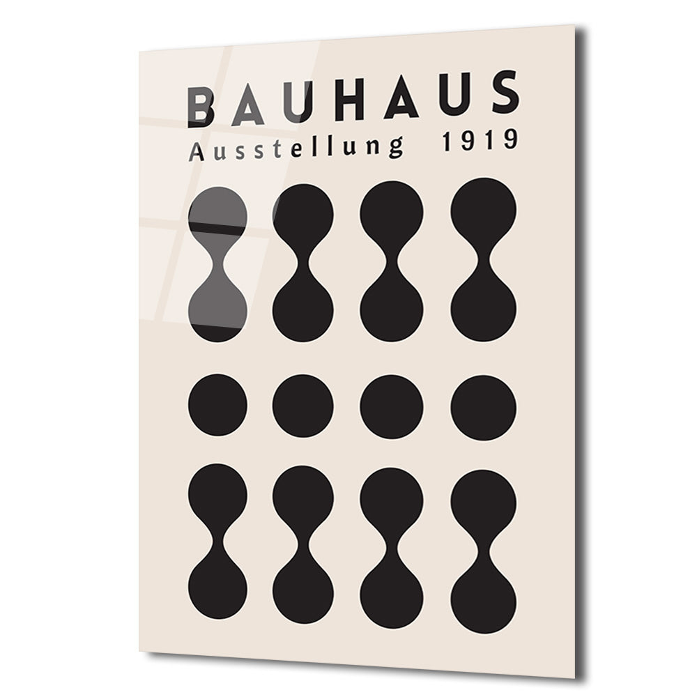 Bauhaus Ausstellung 1919 Modern Sanat Cam Tablo