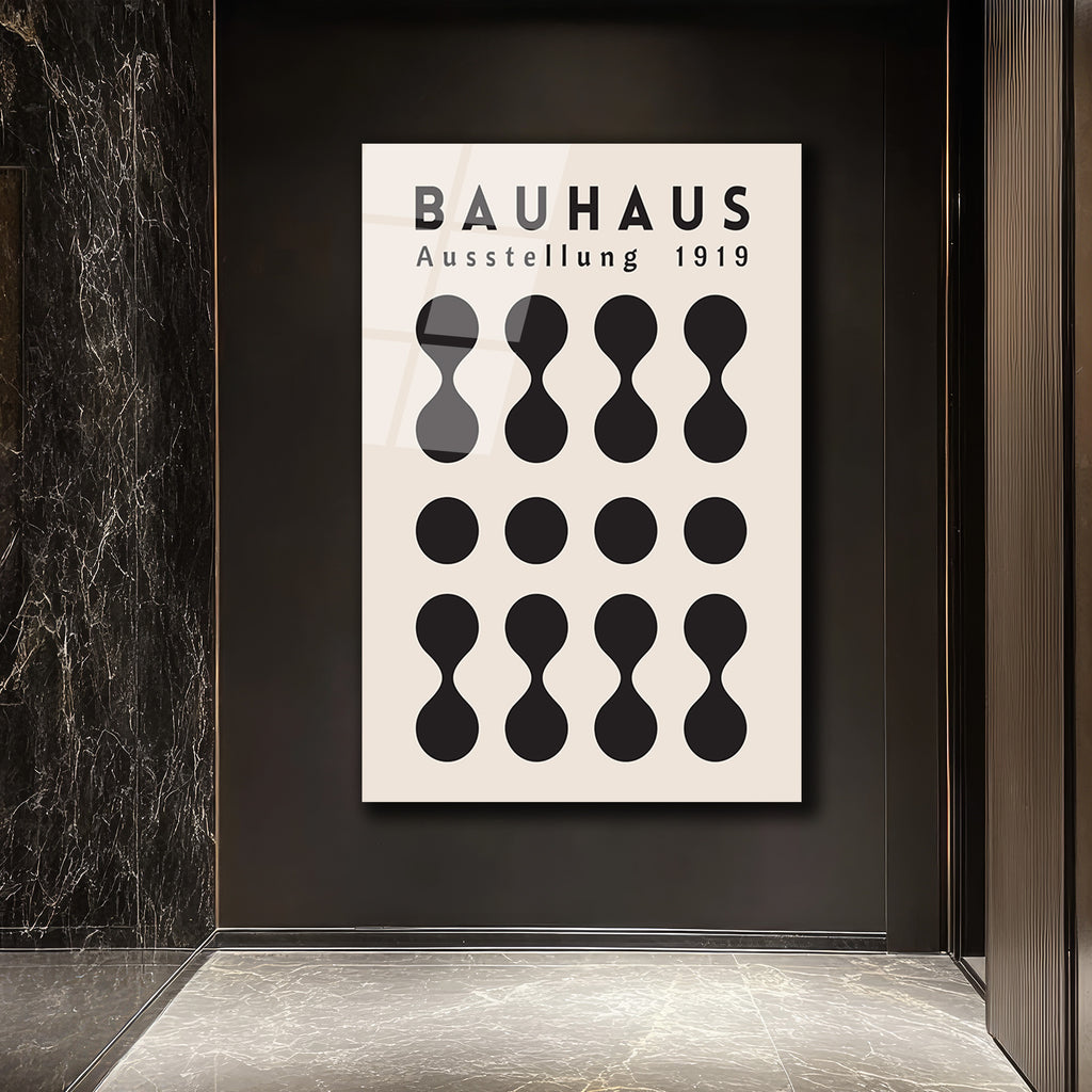 Bauhaus Ausstellung 1919 Modern Sanat Cam Tablo