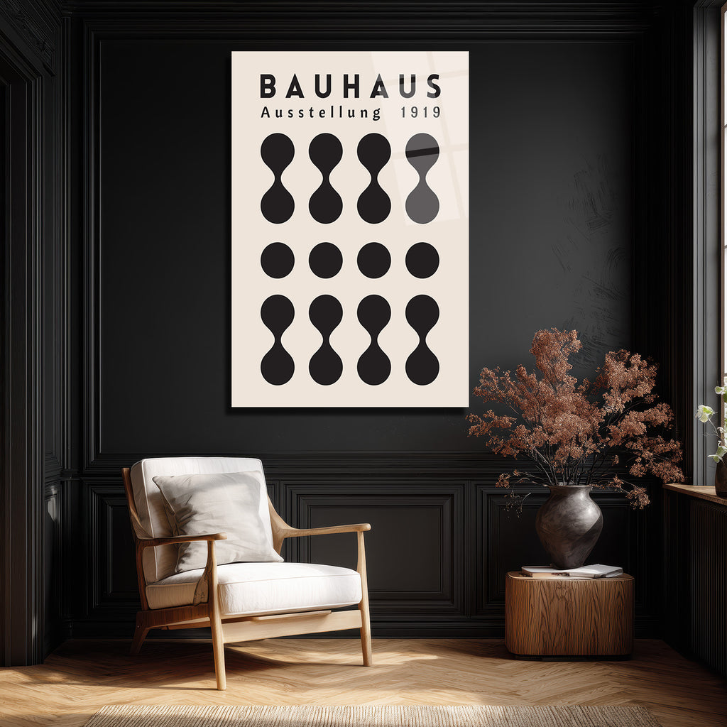Bauhaus Ausstellung 1919 Modern Sanat Cam Tablo