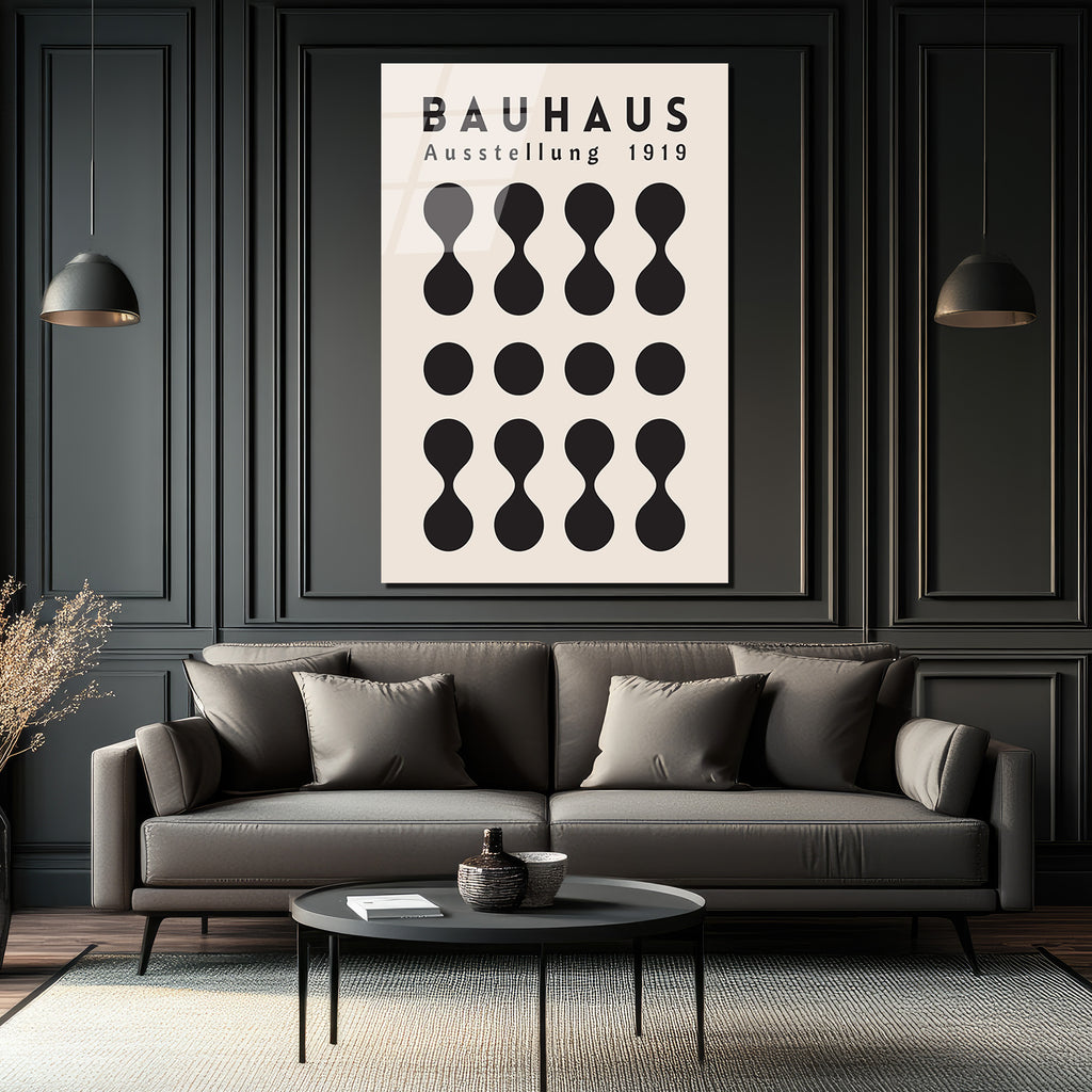Bauhaus Ausstellung 1919 Modern Sanat Cam Tablo