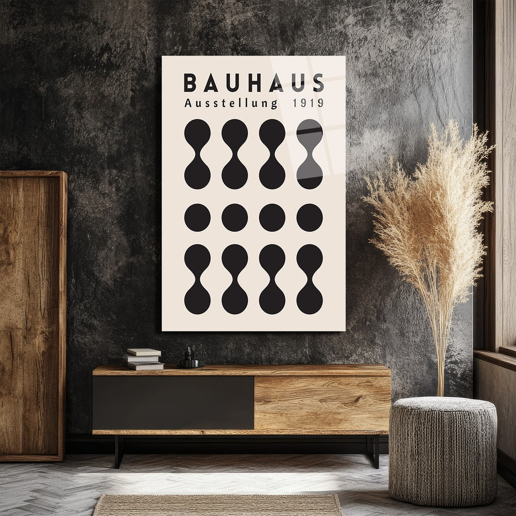 Bauhaus Ausstellung 1919 Modern Sanat Cam Tablo