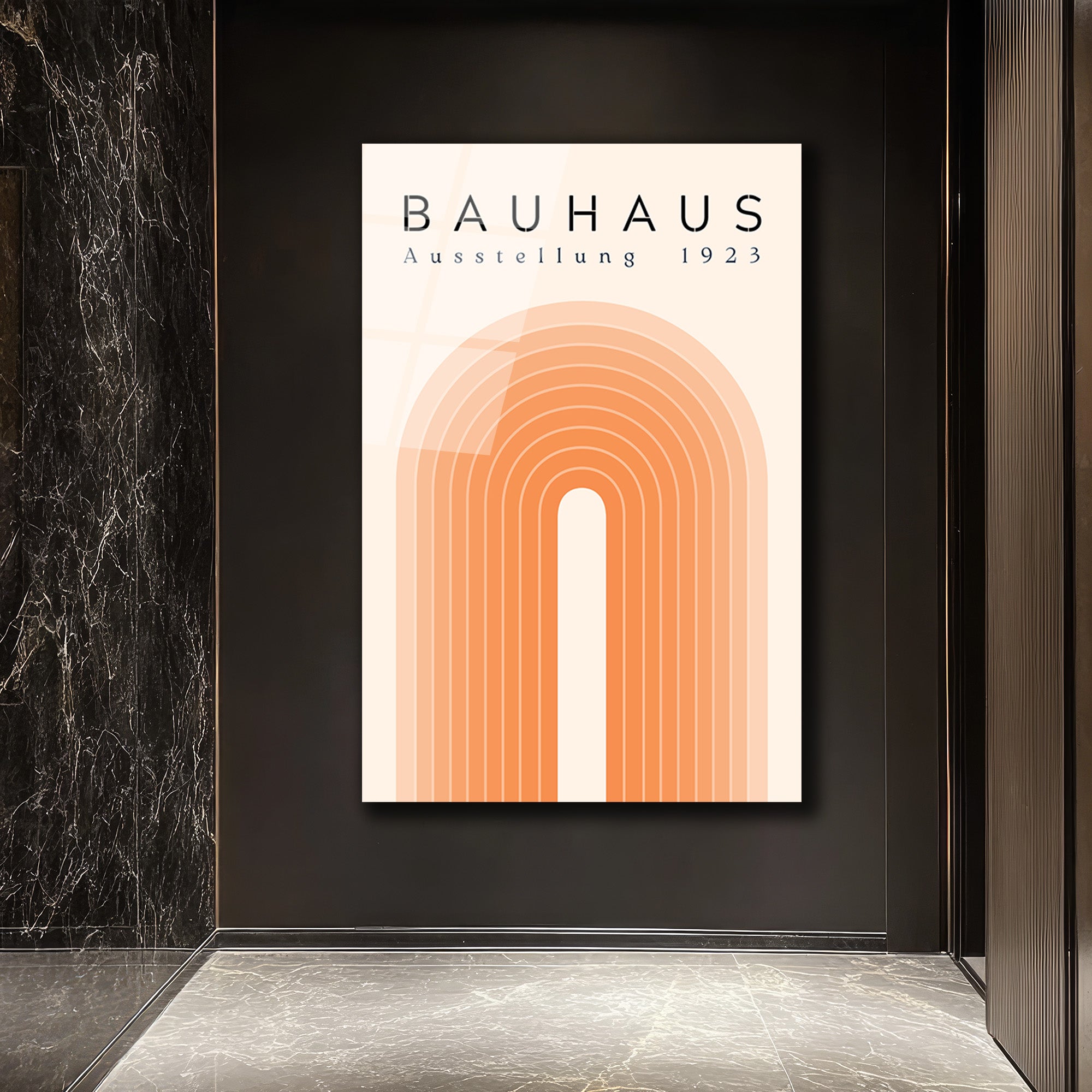 Bauhaus Ausstellung 1923 Minimalist Sanat Cam Tablo