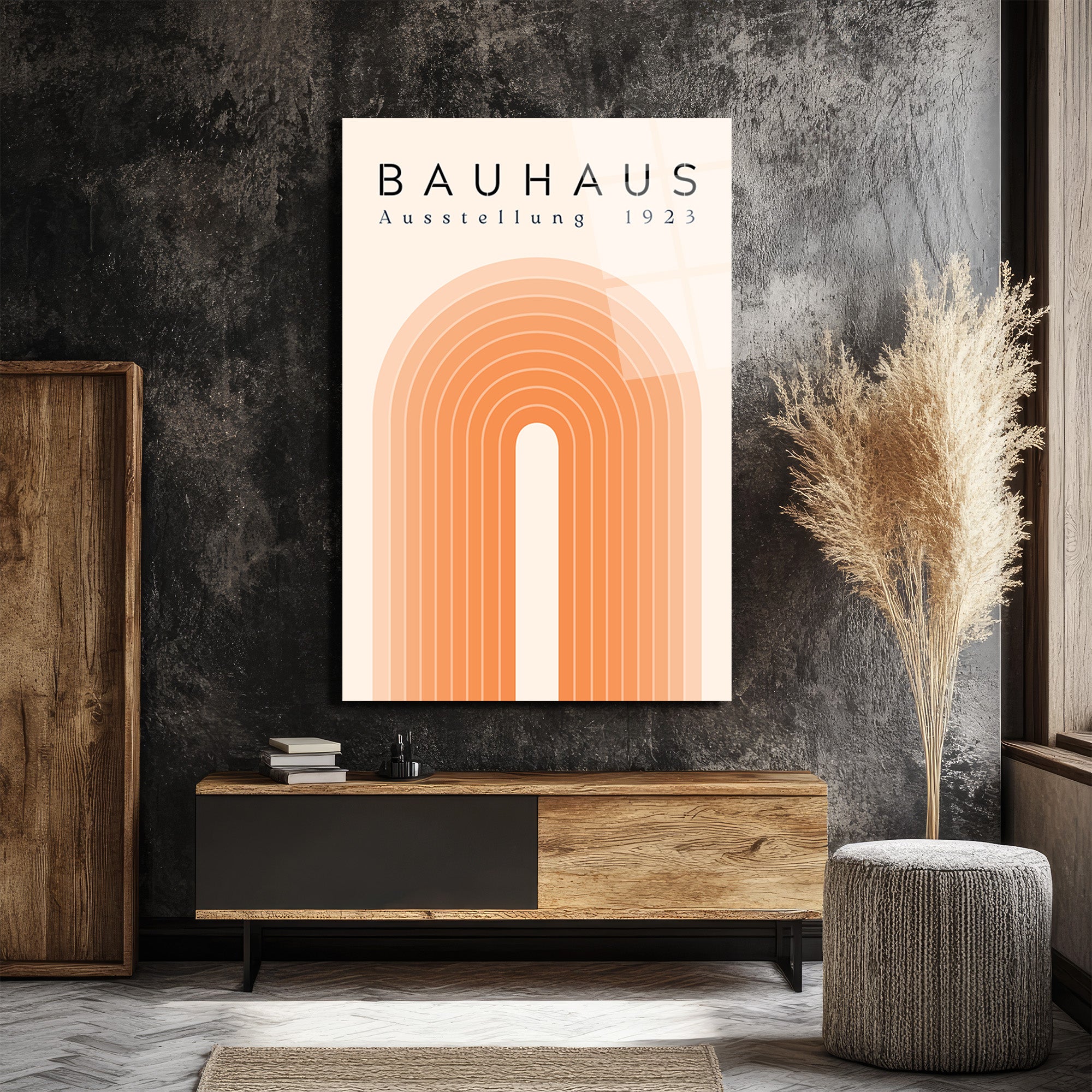 Bauhaus Ausstellung 1923 Minimalist Sanat Cam Tablo