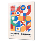Bauhaus Exhibition Modern Geometrik Cam Tablo