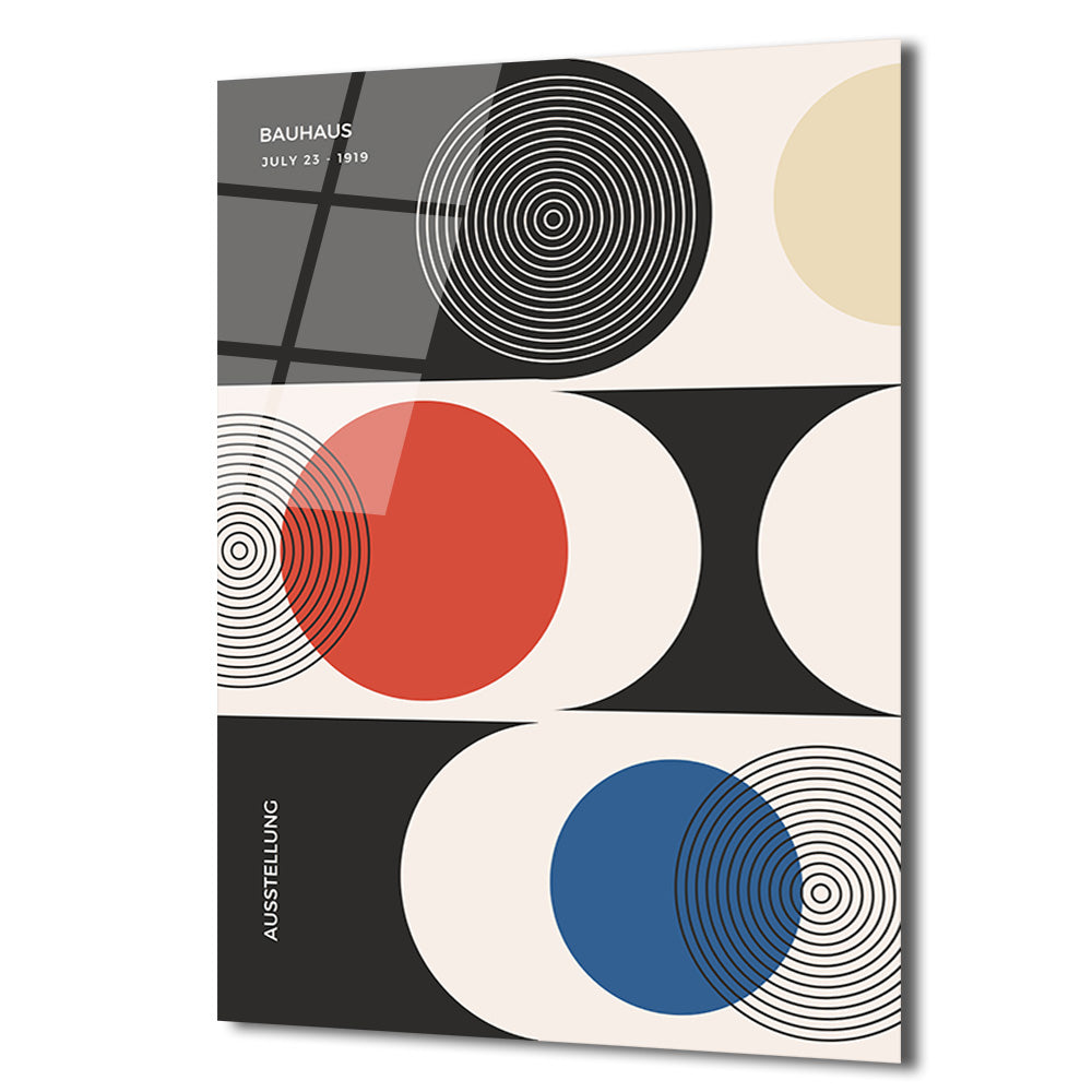 Bauhaus Minimalist Geometrik Cam Tablo