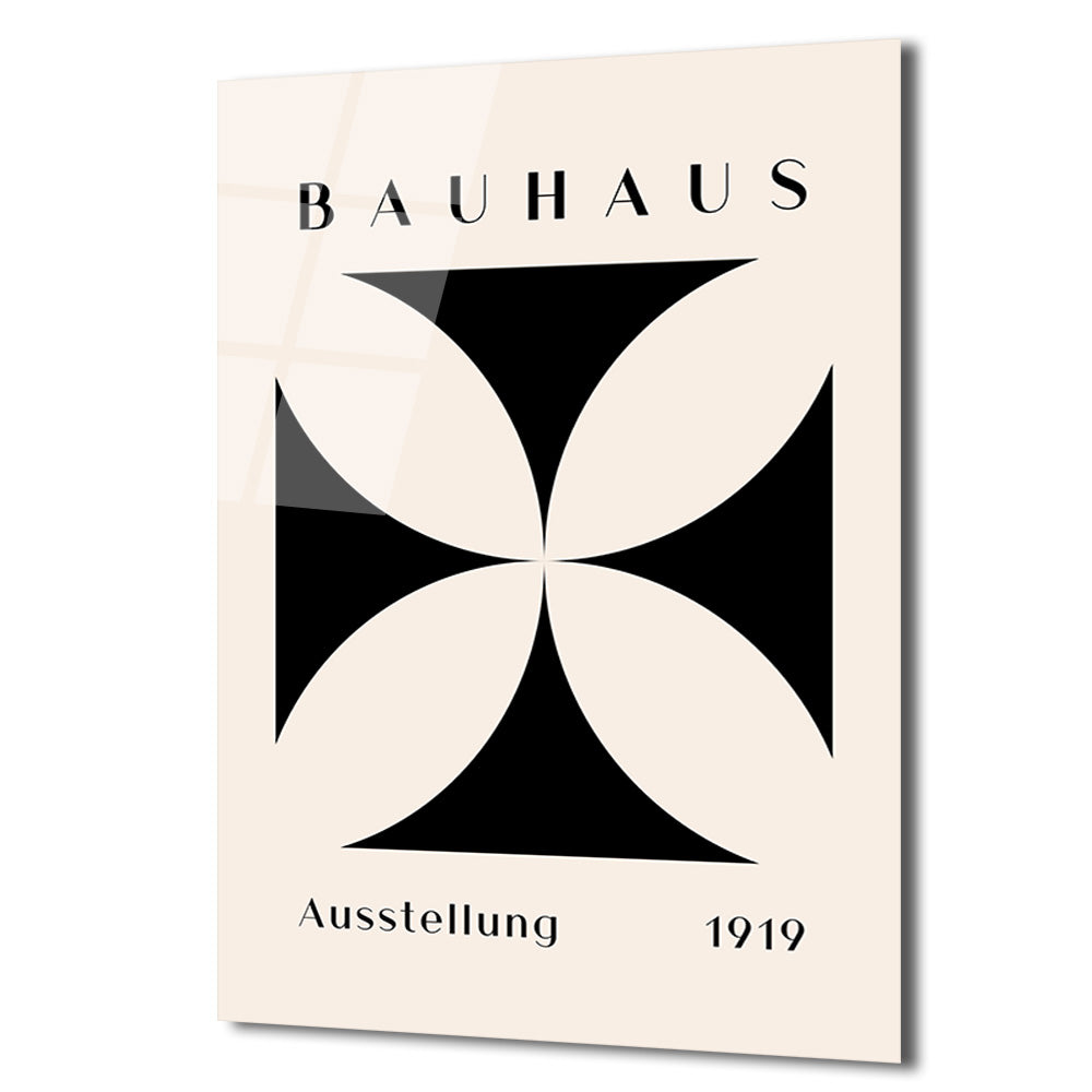 Bauhaus 1919 Sergisi Modern Estetik Cam Tablo