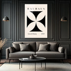 Bauhaus 1919 Sergisi Modern Estetik Cam Tablo
