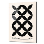 Bauhaus 1919 Geometrik Minimalist Cam Tablo