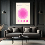 Bauhaus 1919 Pembe Daireler Modern Tasarım Cam Tablo