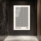 Bauhaus Geometrik Küpler Cam Tablo - Minimalist Sanat Dekorasyonu