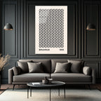 Bauhaus Geometrik Küpler Cam Tablo - Minimalist Sanat Dekorasyonu