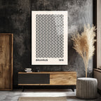 Bauhaus Geometrik Küpler Cam Tablo - Minimalist Sanat Dekorasyonu