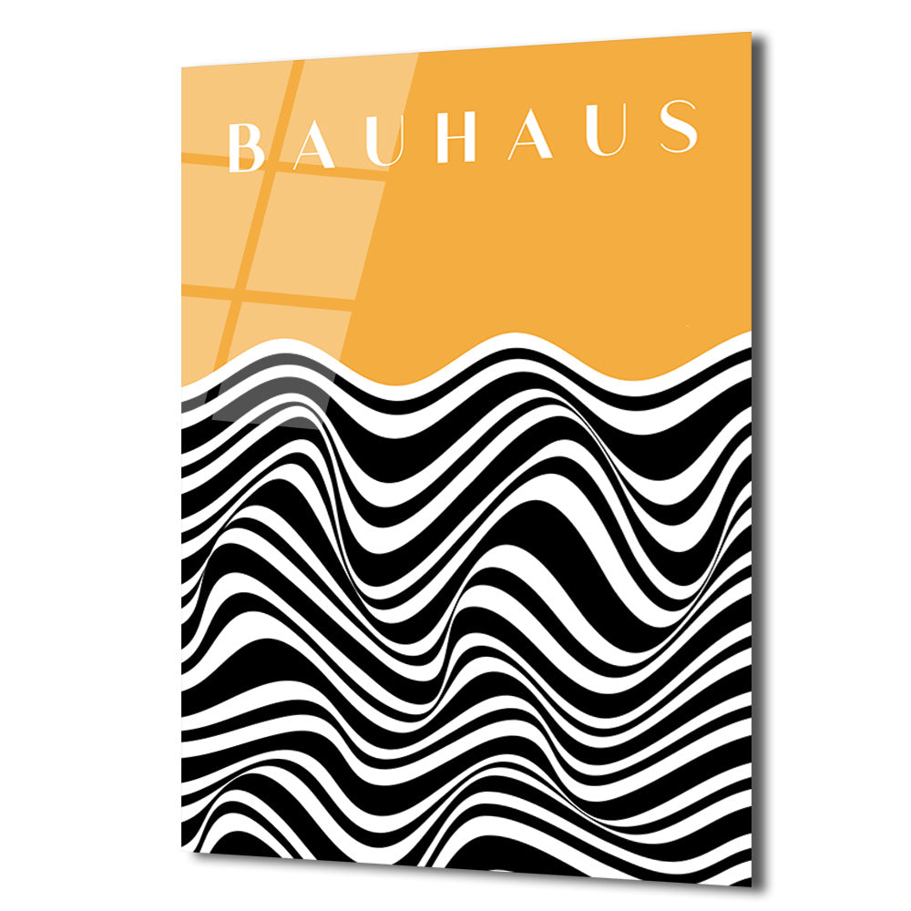 Bauhaus Dalgalar Cam Tablo: Optik Sanatın Modern Dokunuşu