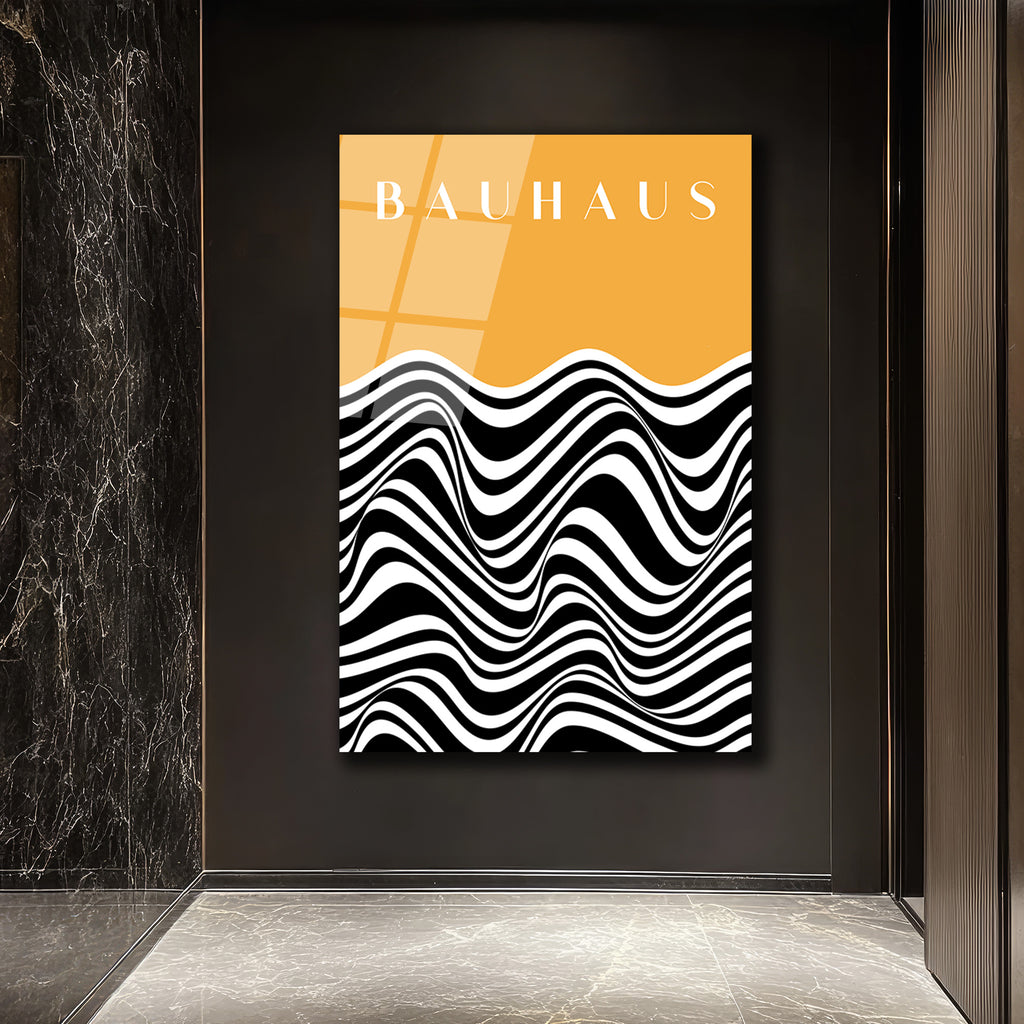 Bauhaus Dalgalar Cam Tablo: Optik Sanatın Modern Dokunuşu