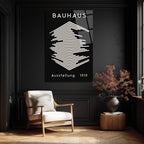 Bauhaus Mimari Tasarım Cam Tablo | Modern Duvar Dekoru