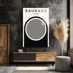 Bauhaus 1923 Konsantrik Çemberler Cam Tablo - Modern Sanat İkonu