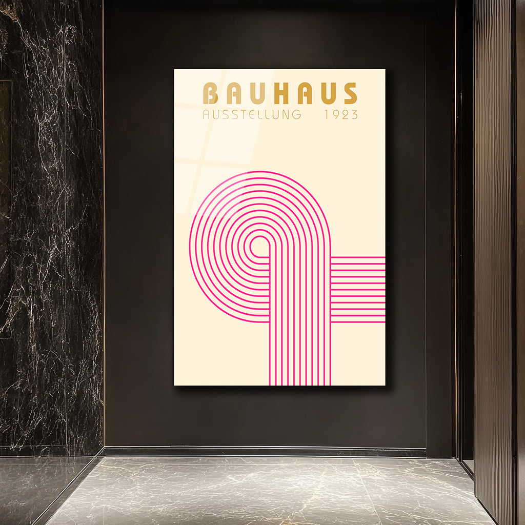 Bauhaus Ausstellung 1923 Modern Sanat Cam Tablo