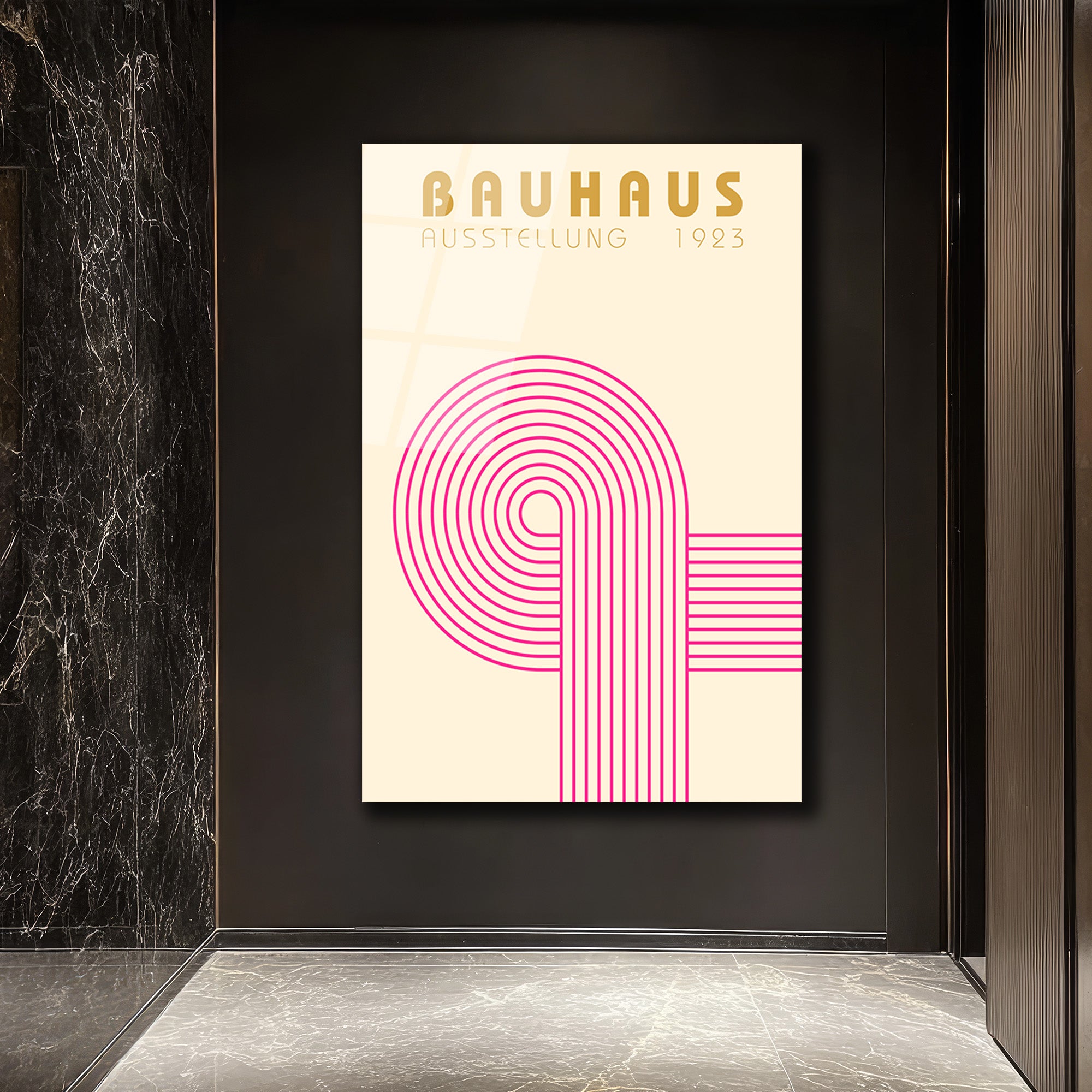 Bauhaus Ausstellung 1923 Modern Sanat Cam Tablo