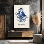 Bon Appetit Kurabiye Keyfi Minimalist Cam Tablo