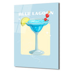 Blue Lagoon Kokteyl Cam Tablo - Yaz Ferahlığı Evine Geliyor