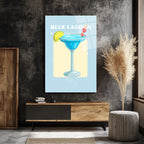 Blue Lagoon Kokteyl Cam Tablo - Yaz Ferahlığı Evine Geliyor