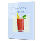 Bloody Mary Kokteyl Cam Tablo - Modern Mutfak ve Bar Dekoru