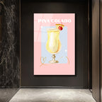 Pina Colada Rüyası: Yaz Esintili Kokteyl Cam Tablo