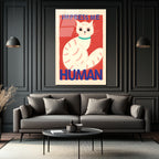 İmza Atan Kedi: 'Impress Me Human' Mizahi Cam Tablo