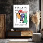 Picasso Kübist Portre Cam Tablo - Modern Sanat Duvar Dekoru