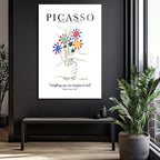Picasso Barış Buketi Cam Tablo - Sanat ve İlhamın Buluştuğu Nokta