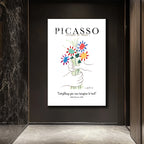 Picasso Barış Buketi Cam Tablo - Sanat ve İlhamın Buluştuğu Nokta