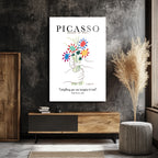 Picasso Barış Buketi Cam Tablo - Sanat ve İlhamın Buluştuğu Nokta
