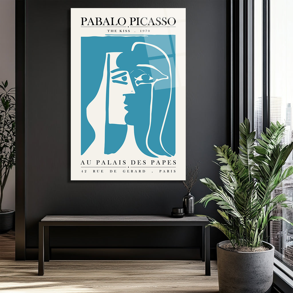 Picasso The Kiss Modern Sanat Cam Tablo