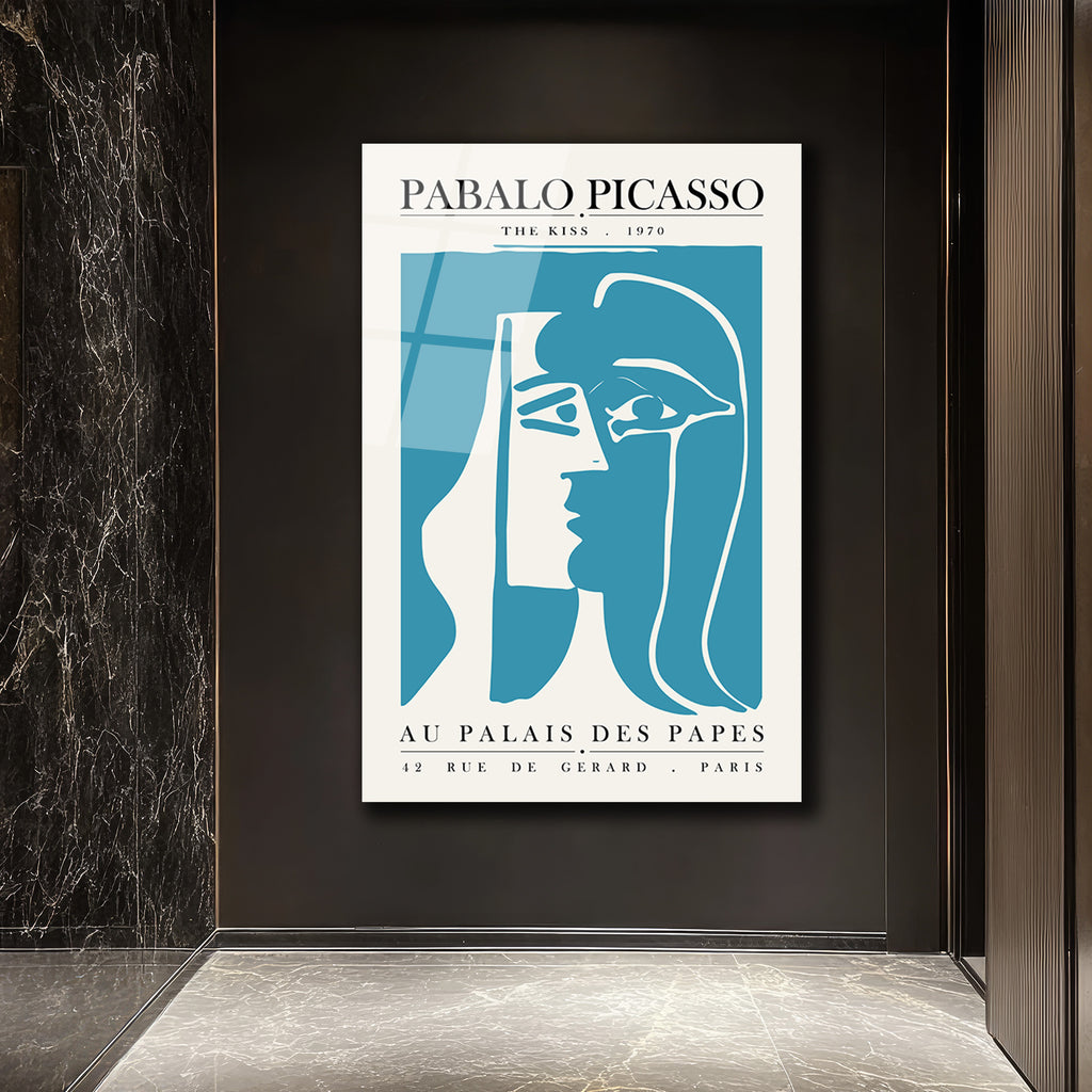 Picasso The Kiss Modern Sanat Cam Tablo