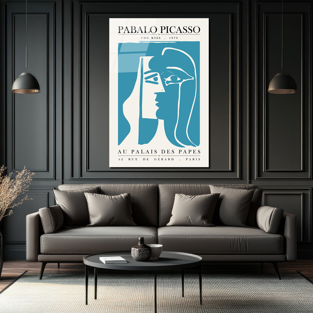 Picasso The Kiss Modern Sanat Cam Tablo