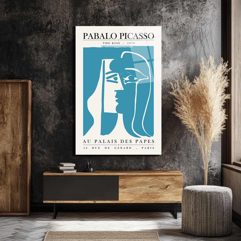 Picasso The Kiss Modern Sanat Cam Tablo