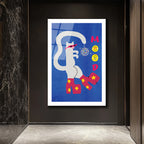 Disko Kedi Mood Cam Tablo - Eğlenceli Pop Art Duvar Sanatı