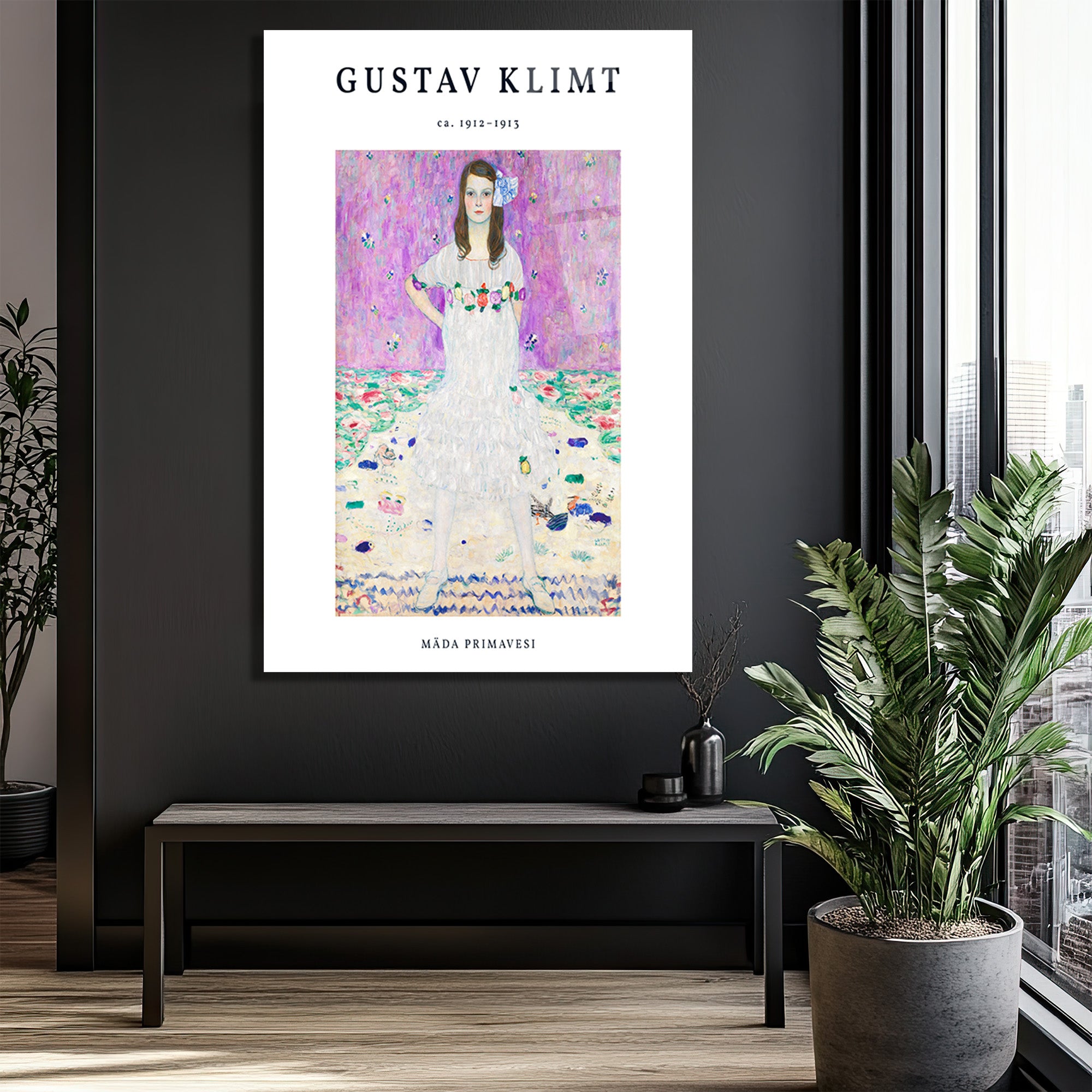 Gustav Klimt: Mäda Primavesi Sanatsal Cam Tablo