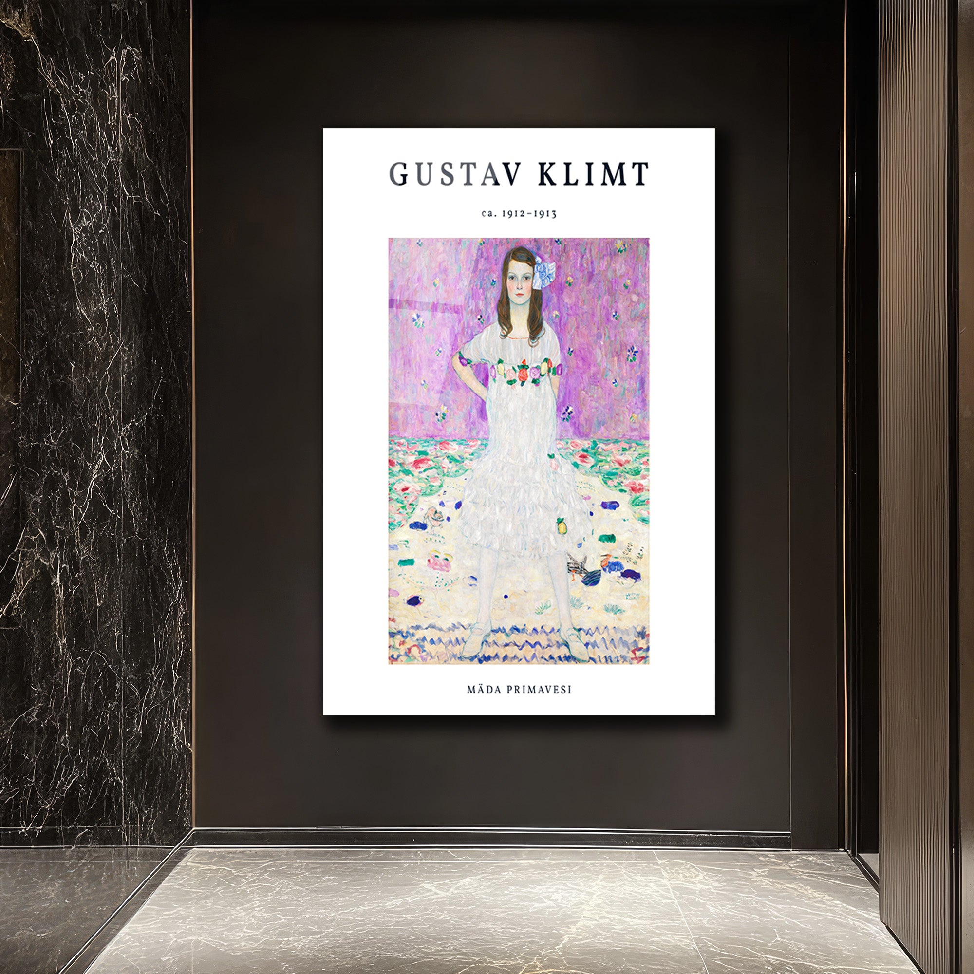 Gustav Klimt: Mäda Primavesi Sanatsal Cam Tablo