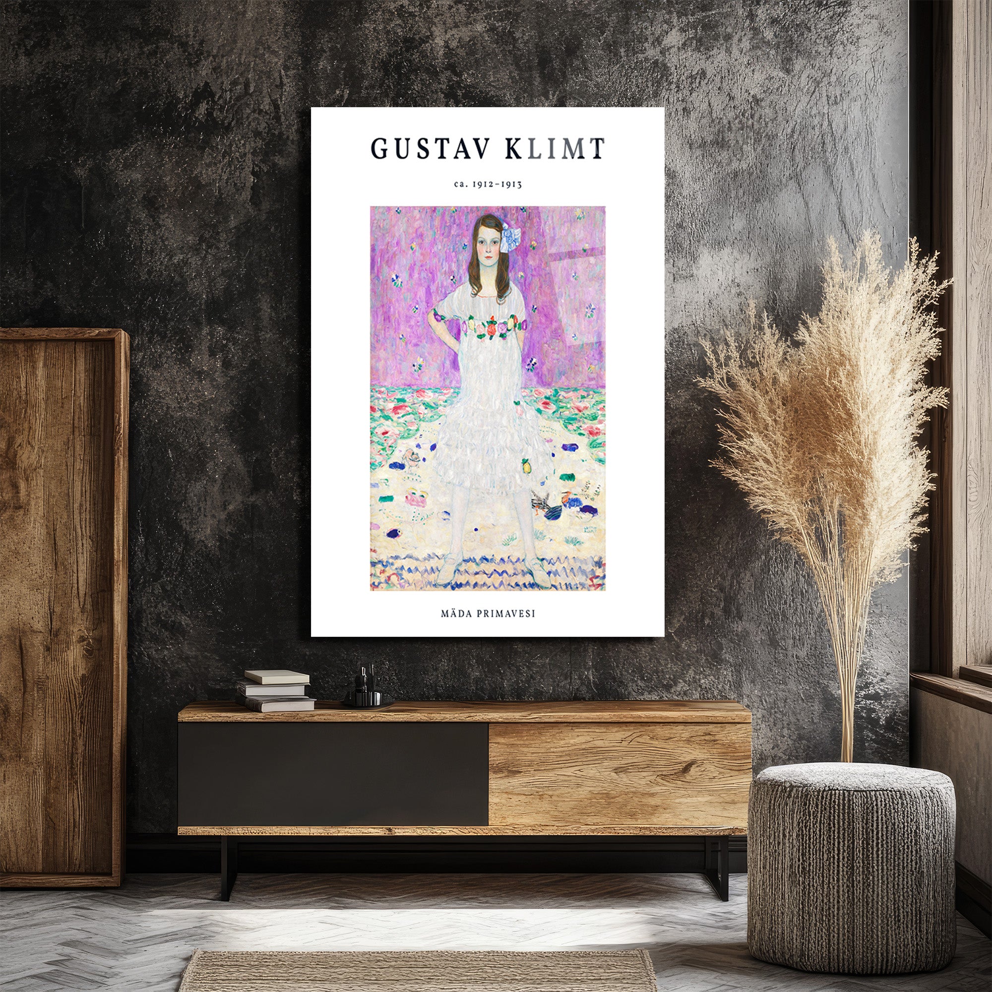 Gustav Klimt: Mäda Primavesi Sanatsal Cam Tablo