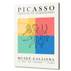 Picasso Dans Figürleri Modern Sanat Cam Tablo