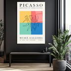 Picasso Dans Figürleri Modern Sanat Cam Tablo