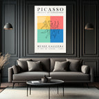 Picasso Dans Figürleri Modern Sanat Cam Tablo