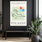 Picasso Esintili El Gato de Pablo Minimalist Kedi Cam Tablo