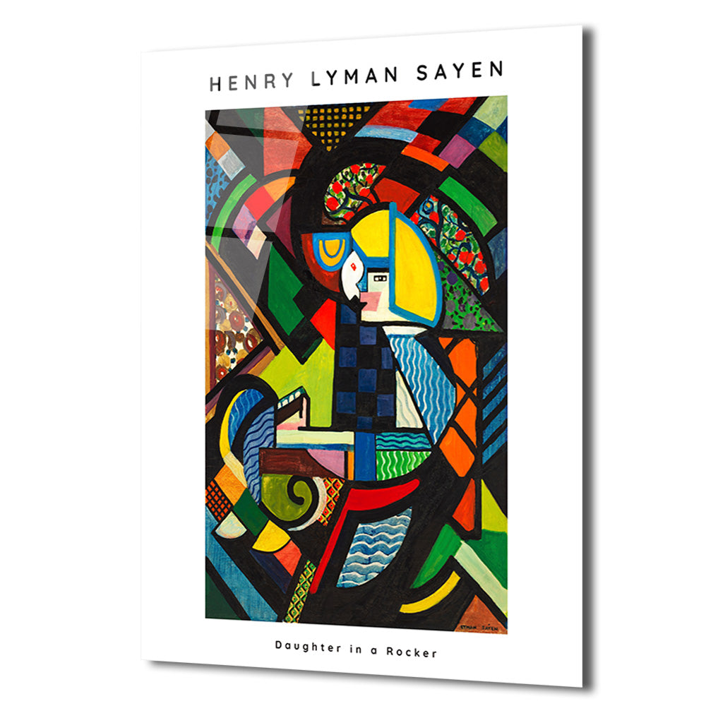 Henry Lyman Sayen - Daughter in a Rocker Modern Sanat Cam Tablo