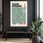 Yayoi Kusama Sonsuzluk Noktaları Modern Sanat Cam Tablo