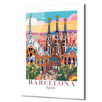 Barselona Rüyası Sagrada Familia Modern Cam Tablo