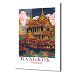 Bangkok Tayland Seyahat Posteri Cam Tablo