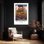 Bangkok Tayland Seyahat Posteri Cam Tablo